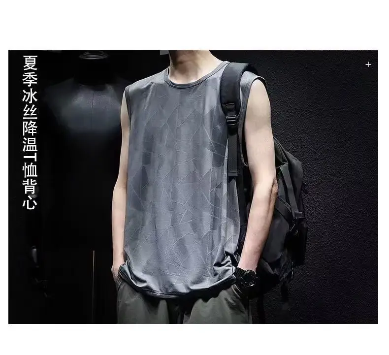 Men's Lazy Ice Silk Round Neck Sweatshirt Black — feature 1