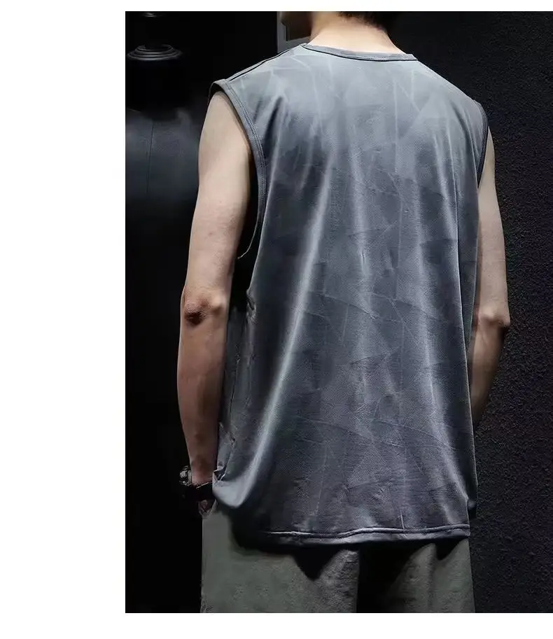 Men's Lazy Ice Silk Round Neck Sweatshirt Black — feature 5
