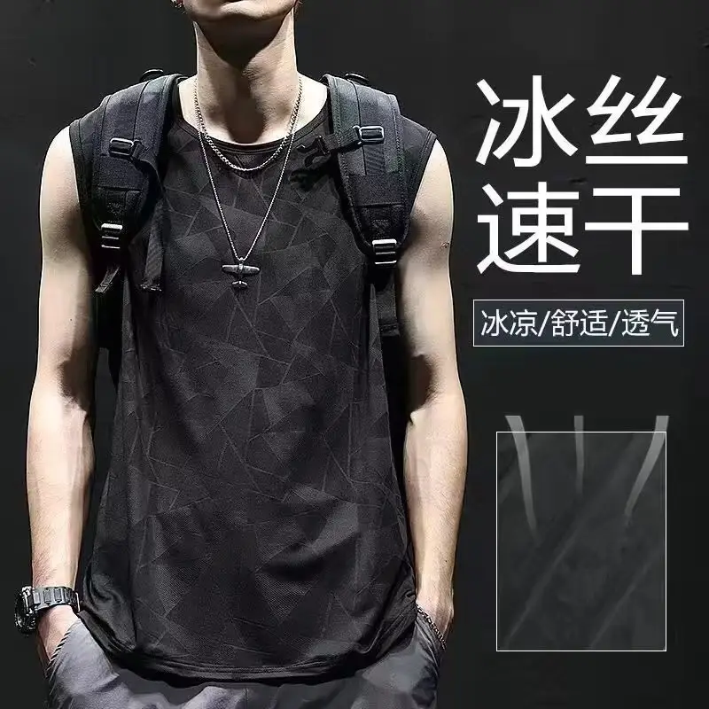 Men's Lazy Ice Silk Round Neck Sweatshirt Black — feature 7