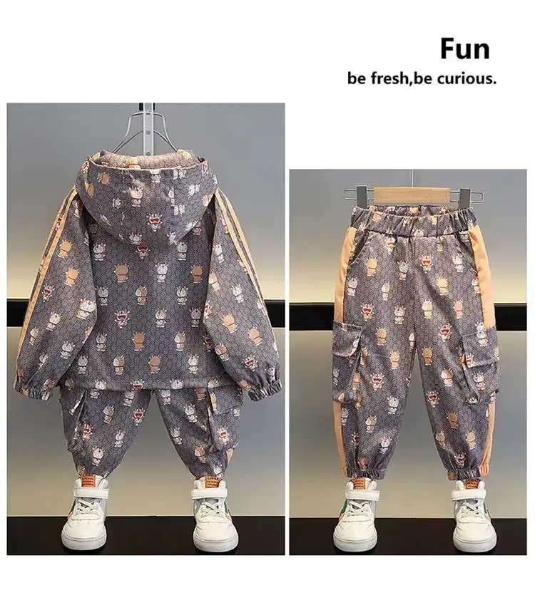 Boys Printed Hoodie & Pants 2023 Suit — feature 11