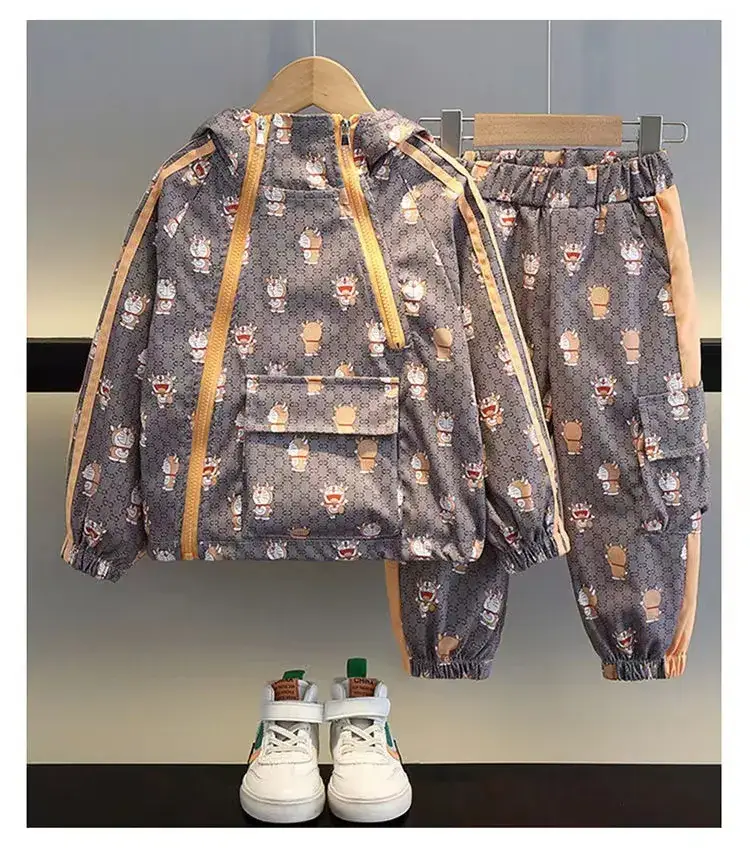 Boys Printed Hoodie & Pants 2023 Suit — feature 2