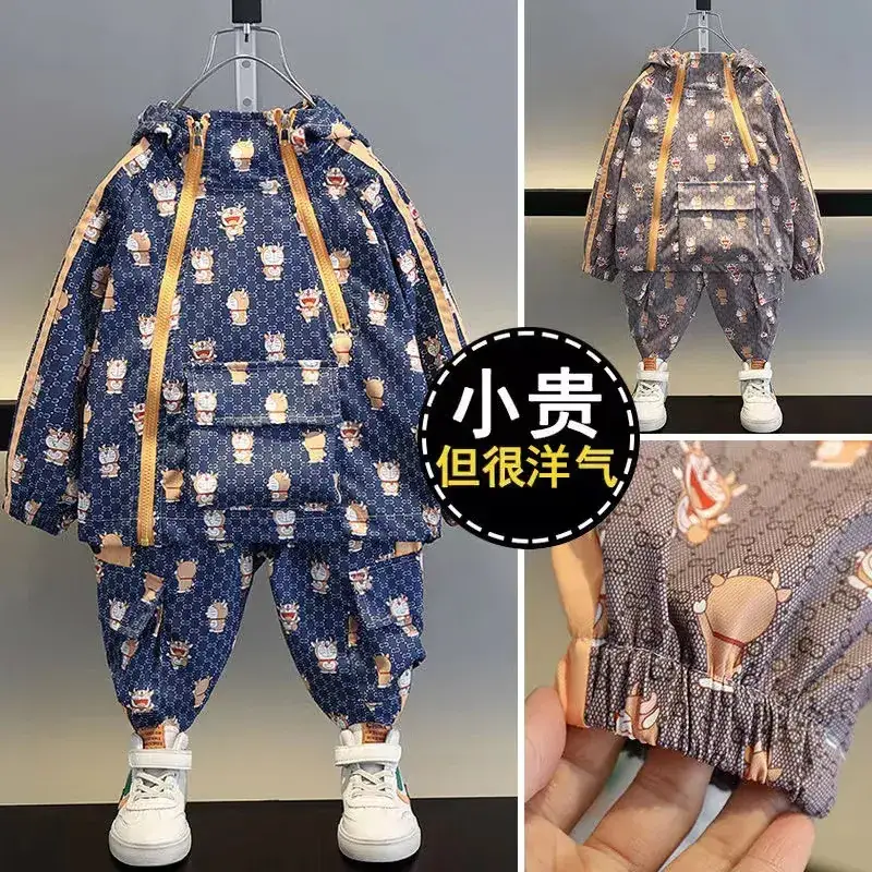 Boys Printed Hoodie & Pants 2023 Suit — feature 3
