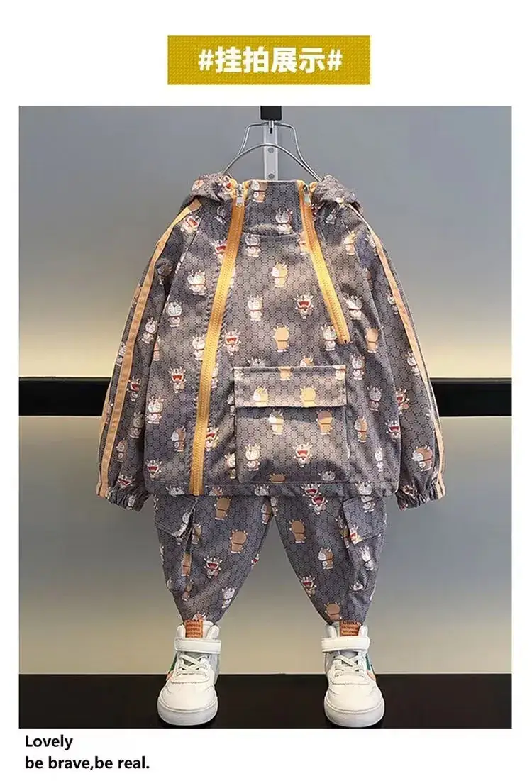 Boys Printed Hoodie & Pants 2023 Suit — feature 5