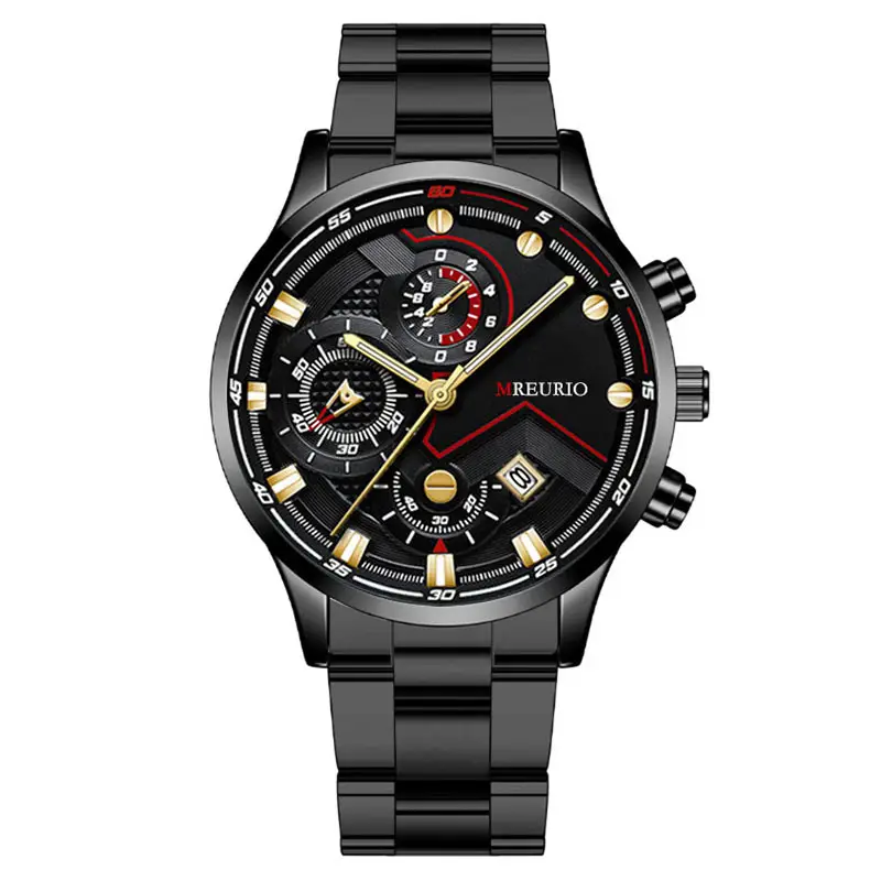 Black plate gold needle black shell