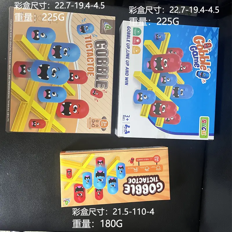 Tic Tac Toe for Boys Red Blue Yellow Toy Game - Image 5