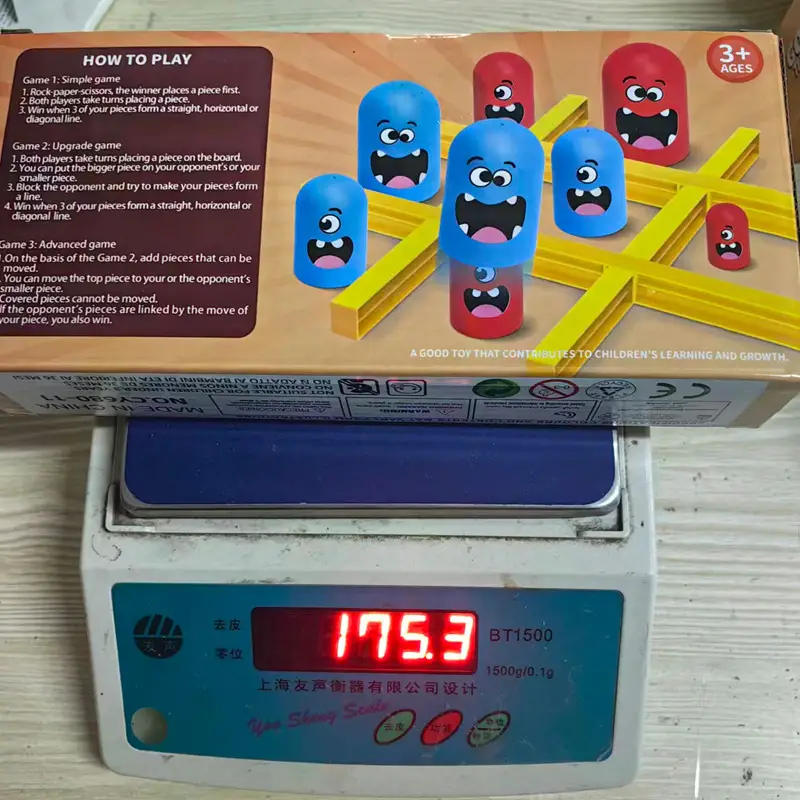 Tic Tac Toe for Boys Red Blue Yellow Toy Game - Image 2