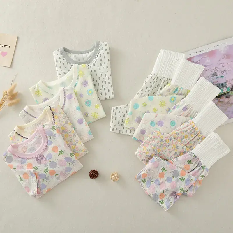 2023 Floral Baby Pajamas High Waist Belly Protector - Image 7