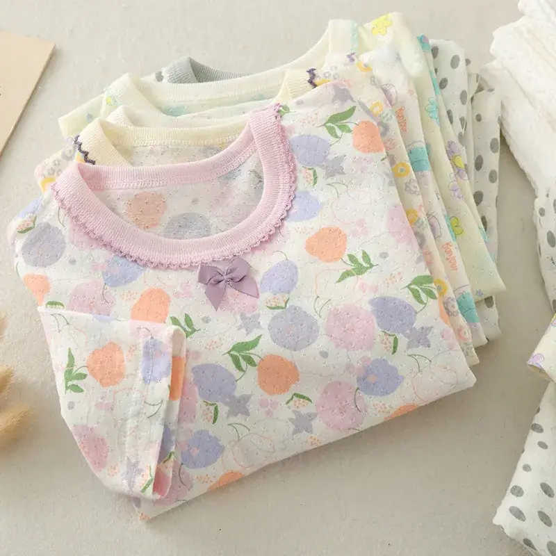 2023 Floral Baby Pajamas High Waist Belly Protector - Image 8
