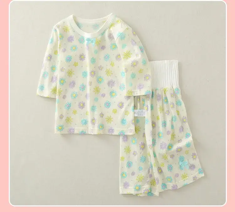 2023 Floral Baby Pajamas High Waist Belly Protector — feature 18