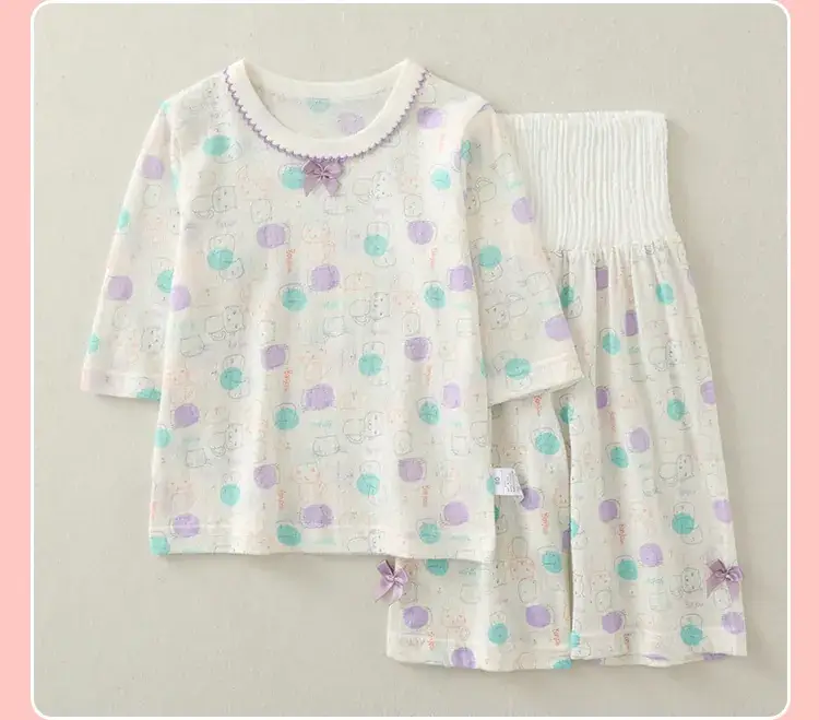2023 Floral Baby Pajamas High Waist Belly Protector — feature 19
