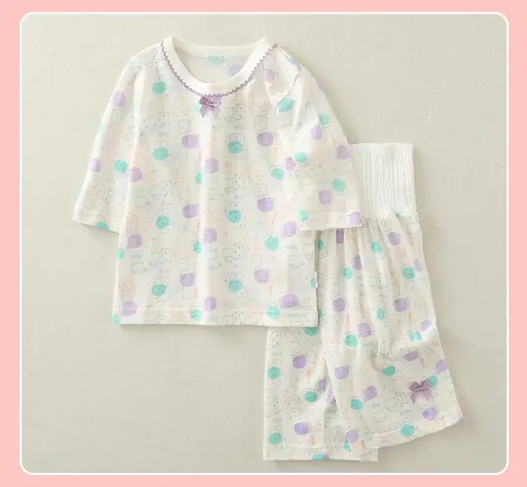 2023 Floral Baby Pajamas High Waist Belly Protector — feature 20