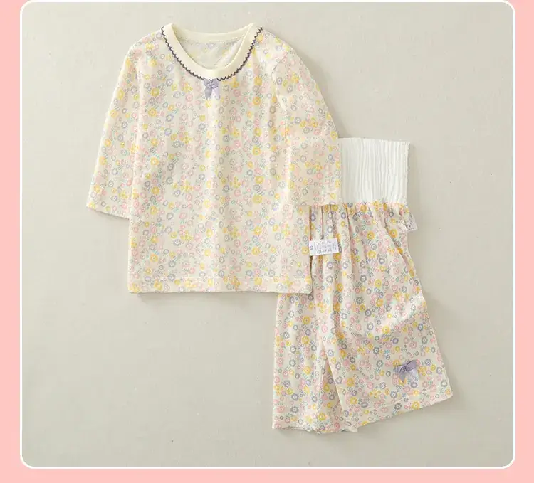 2023 Floral Baby Pajamas High Waist Belly Protector — feature 22