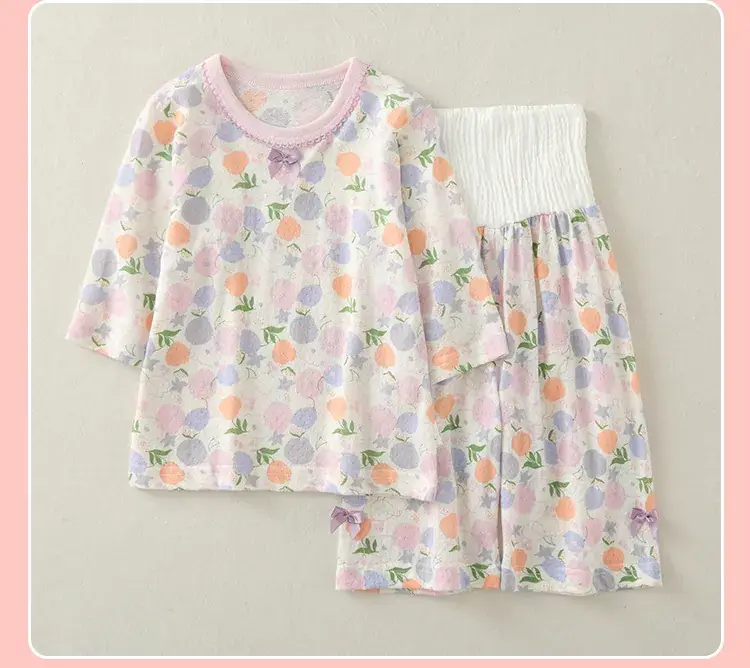2023 Floral Baby Pajamas High Waist Belly Protector — feature 23