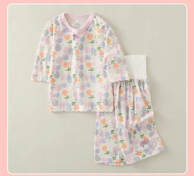 2023 Floral Baby Pajamas High Waist Belly Protector — feature 24