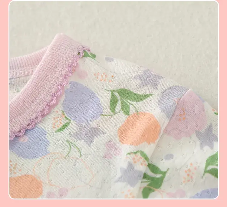 2023 Floral Baby Pajamas High Waist Belly Protector — feature 26