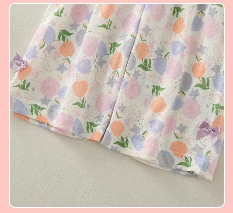 2023 Floral Baby Pajamas High Waist Belly Protector — feature 30