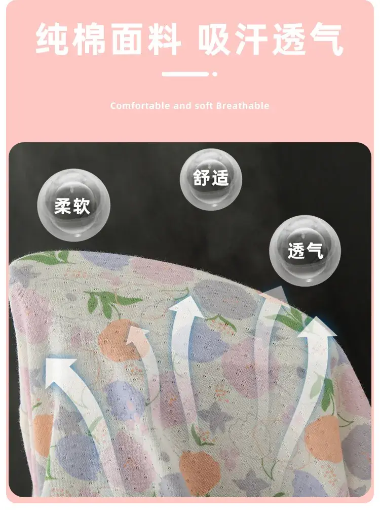 2023 Floral Baby Pajamas High Waist Belly Protector — feature 5
