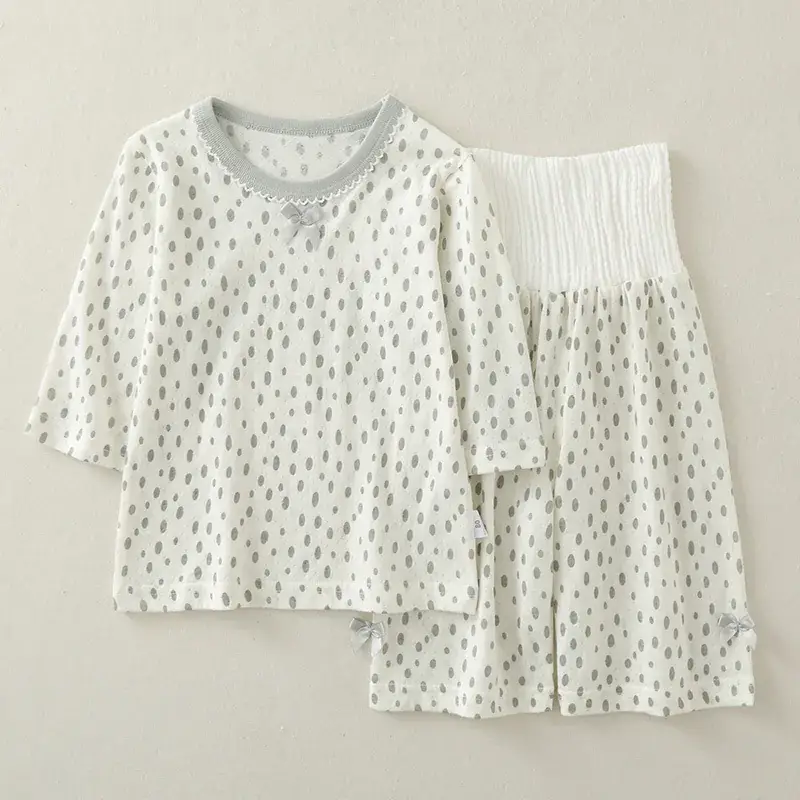 2023 Floral Baby Pajamas High Waist Belly Protector - Image 4