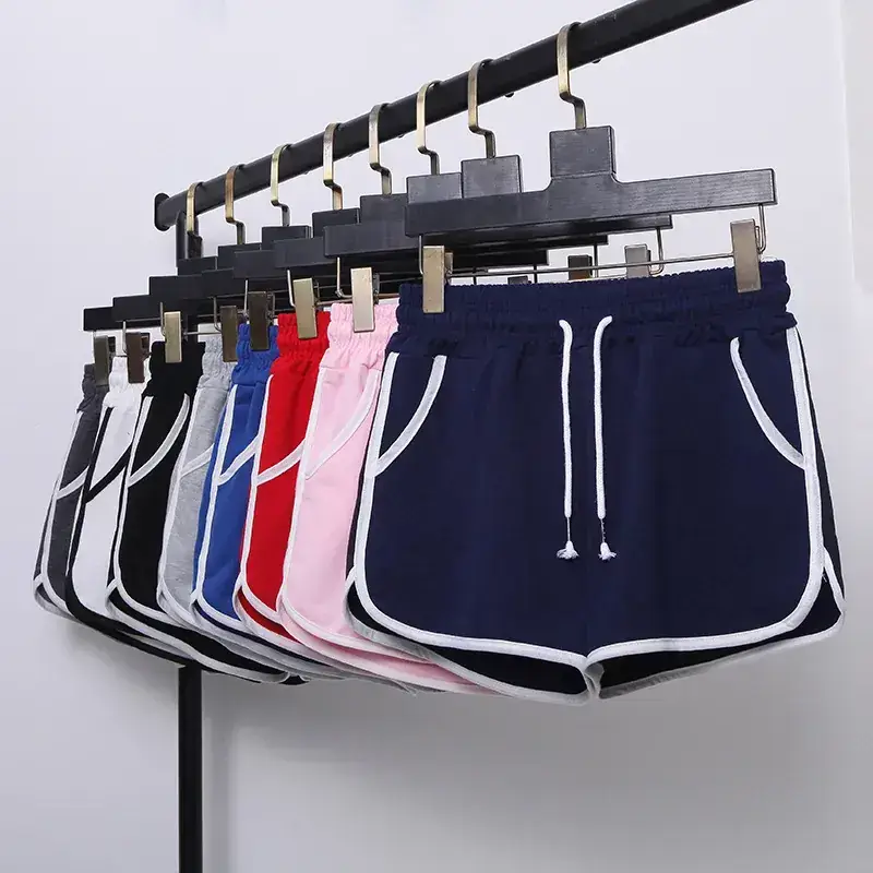 Women Grey Loose Casual Shorts Large Elastic Waist - Image 12