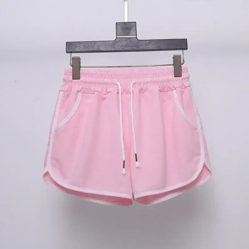 Women Grey Loose Casual Shorts Large Elastic Waist — feature 13