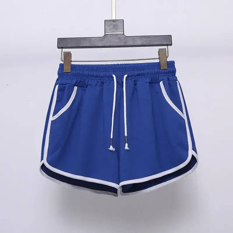 Women Grey Loose Casual Shorts Large Elastic Waist — feature 14
