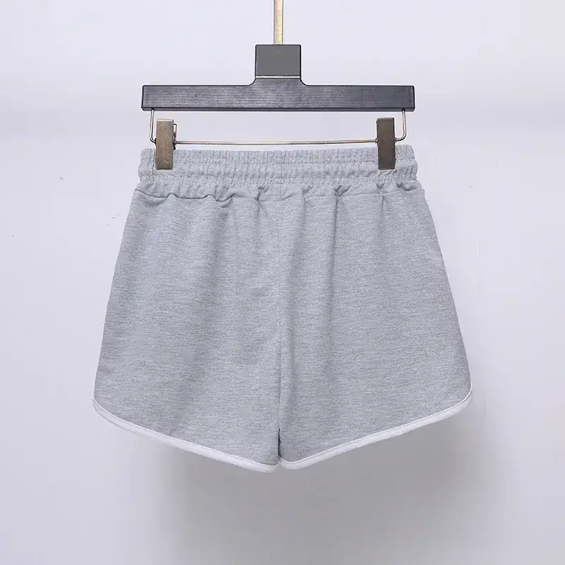 Women Grey Loose Casual Shorts Large Elastic Waist — feature 17