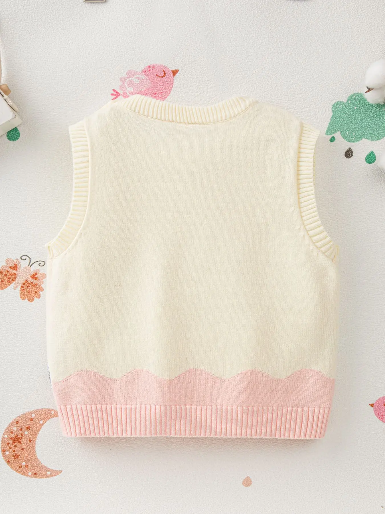 Green Bunny Knitted Vest for Kids — feature 11