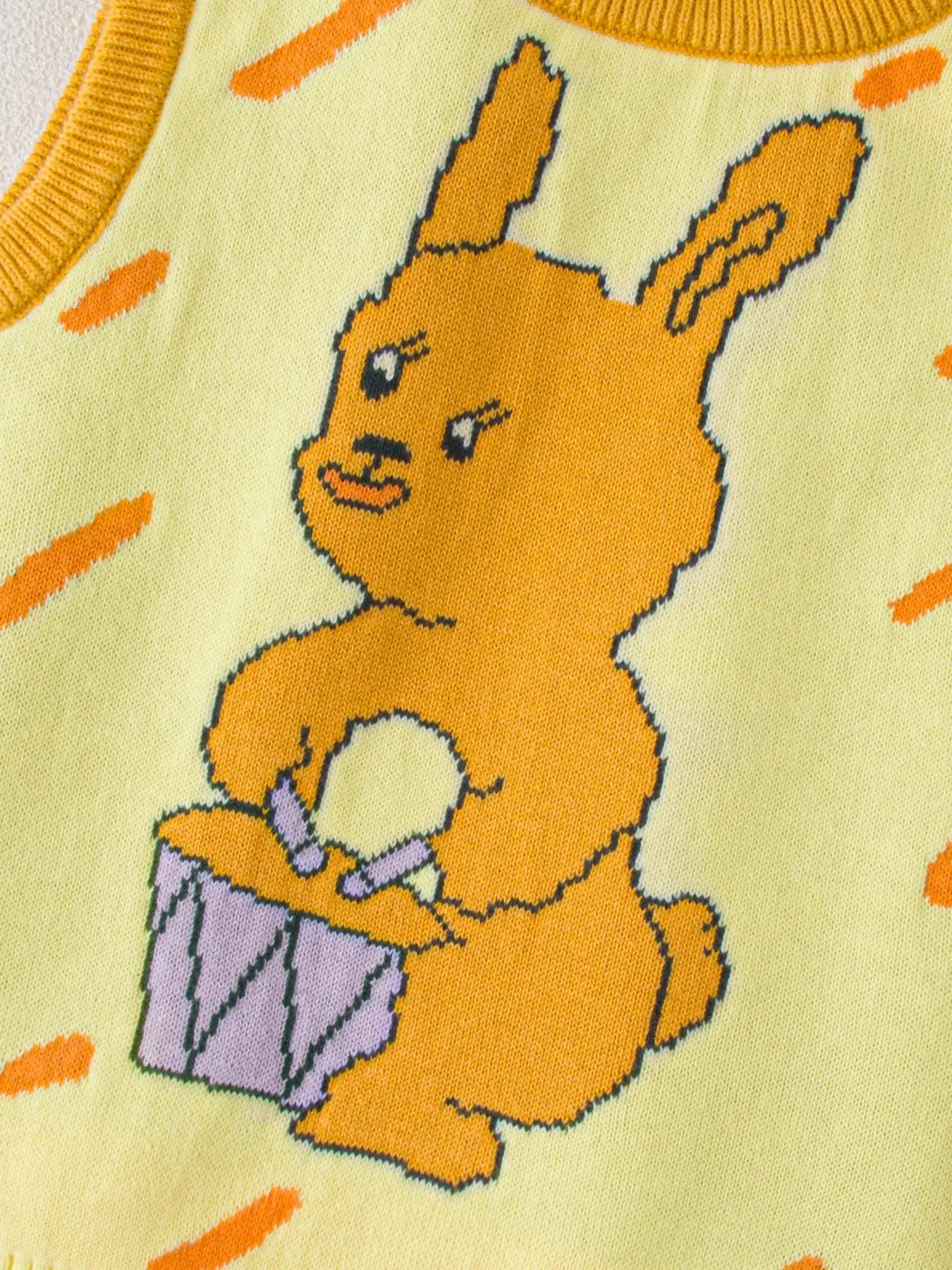 Green Bunny Knitted Vest for Kids — feature 19