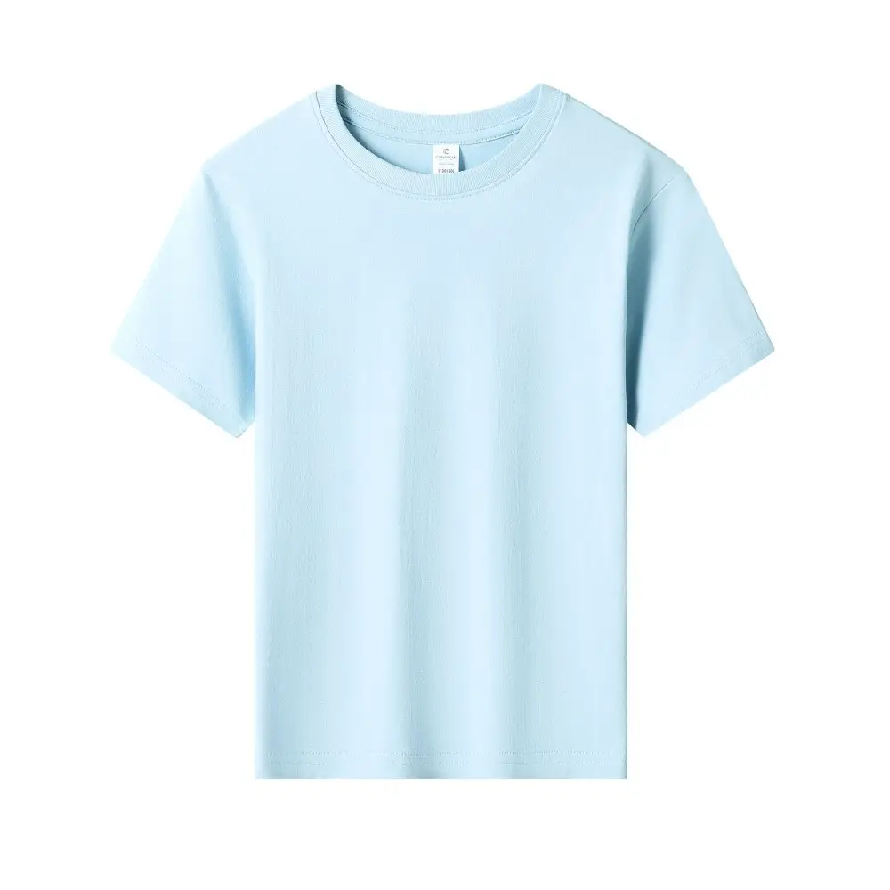 180g Pure Cotton Kids T-Shirt Orange Short Sleeve - Image 2