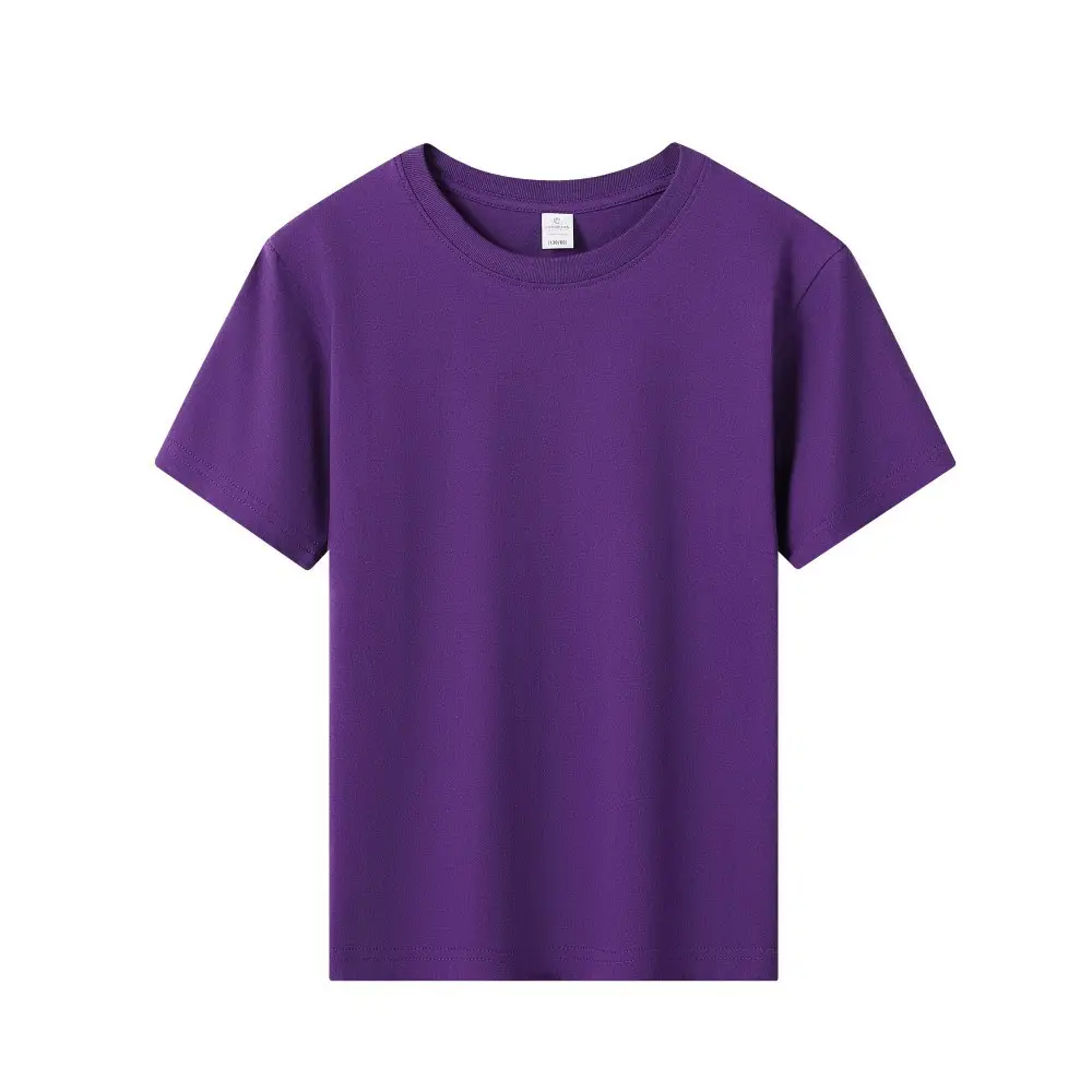 180g Pure Cotton Kids T-Shirt Orange Short Sleeve - Image 4