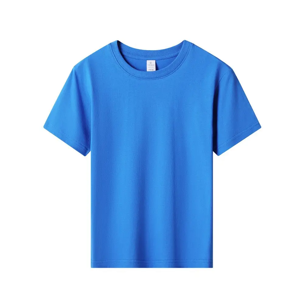 180g Pure Cotton Kids T-Shirt Orange Short Sleeve - Image 5