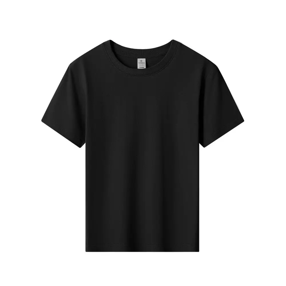 180g Pure Cotton Kids T-Shirt Orange Short Sleeve - Image 7