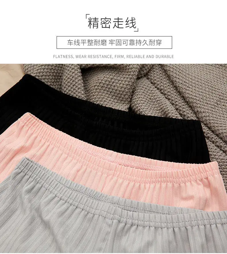 Women's Navy Blue Vertical Strip Wave Shorts — feature 10