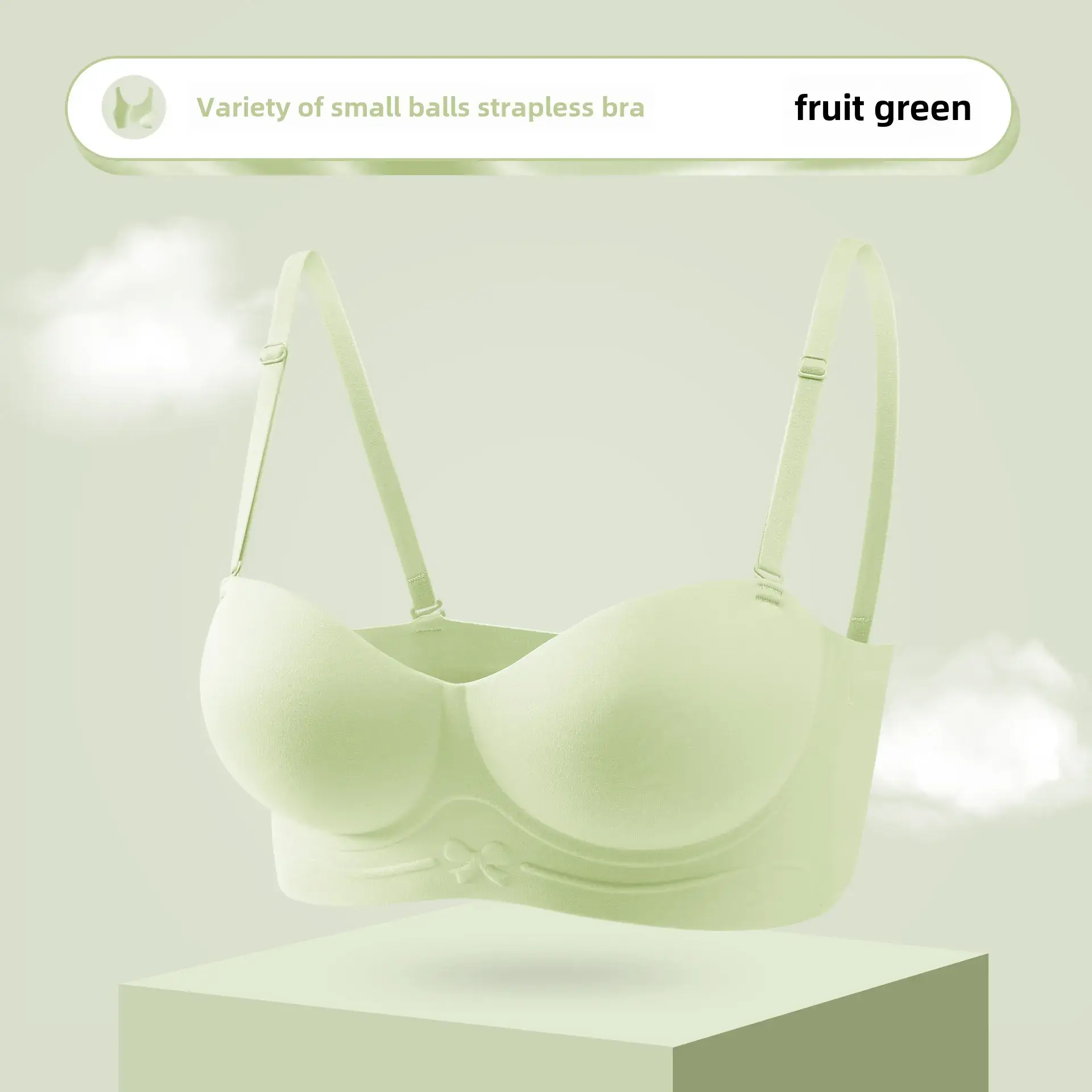 Fruit Green Seamless Bra for Women