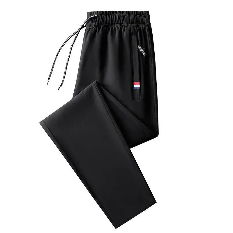 Men's Black Cross-border Sports Pants Thin Breathable Plus Size - Image 13