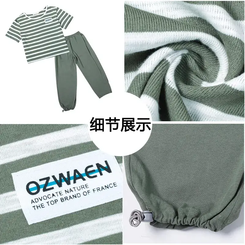Girls Cotton Striped Shorts Set Medium to XL - Image 6