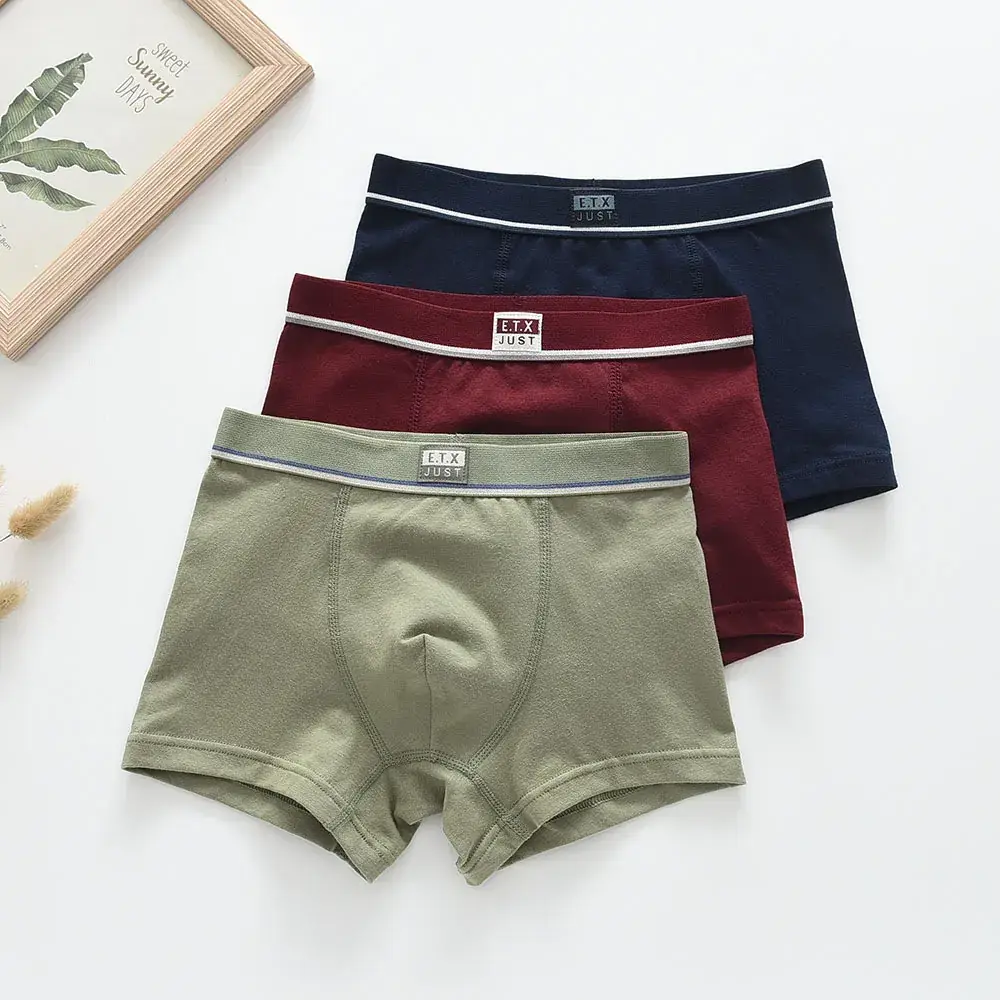 Men Cotton Underwear 3 Pack Set Navy Blue - Image 5