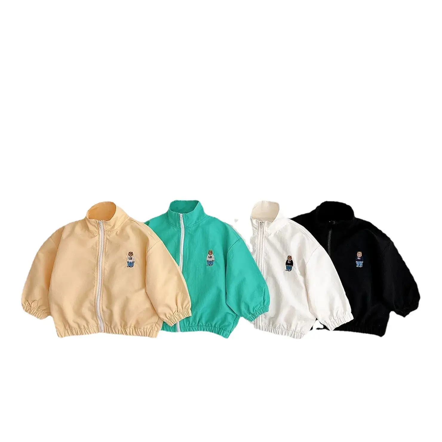 White Zipper Jacket for Boys Girls Baby Sun Protection - Image 9