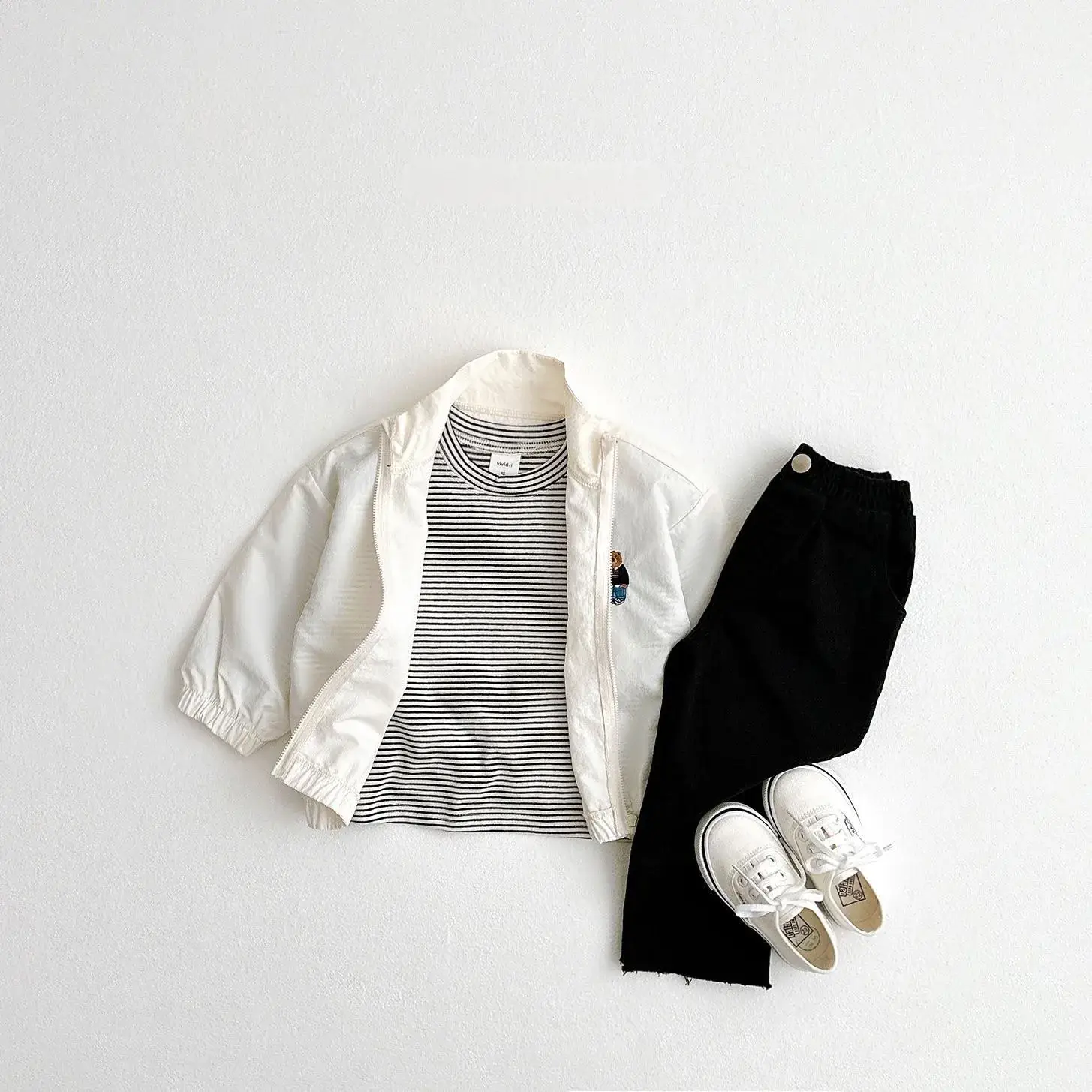 White Zipper Jacket for Boys Girls Baby Sun Protection — feature 10