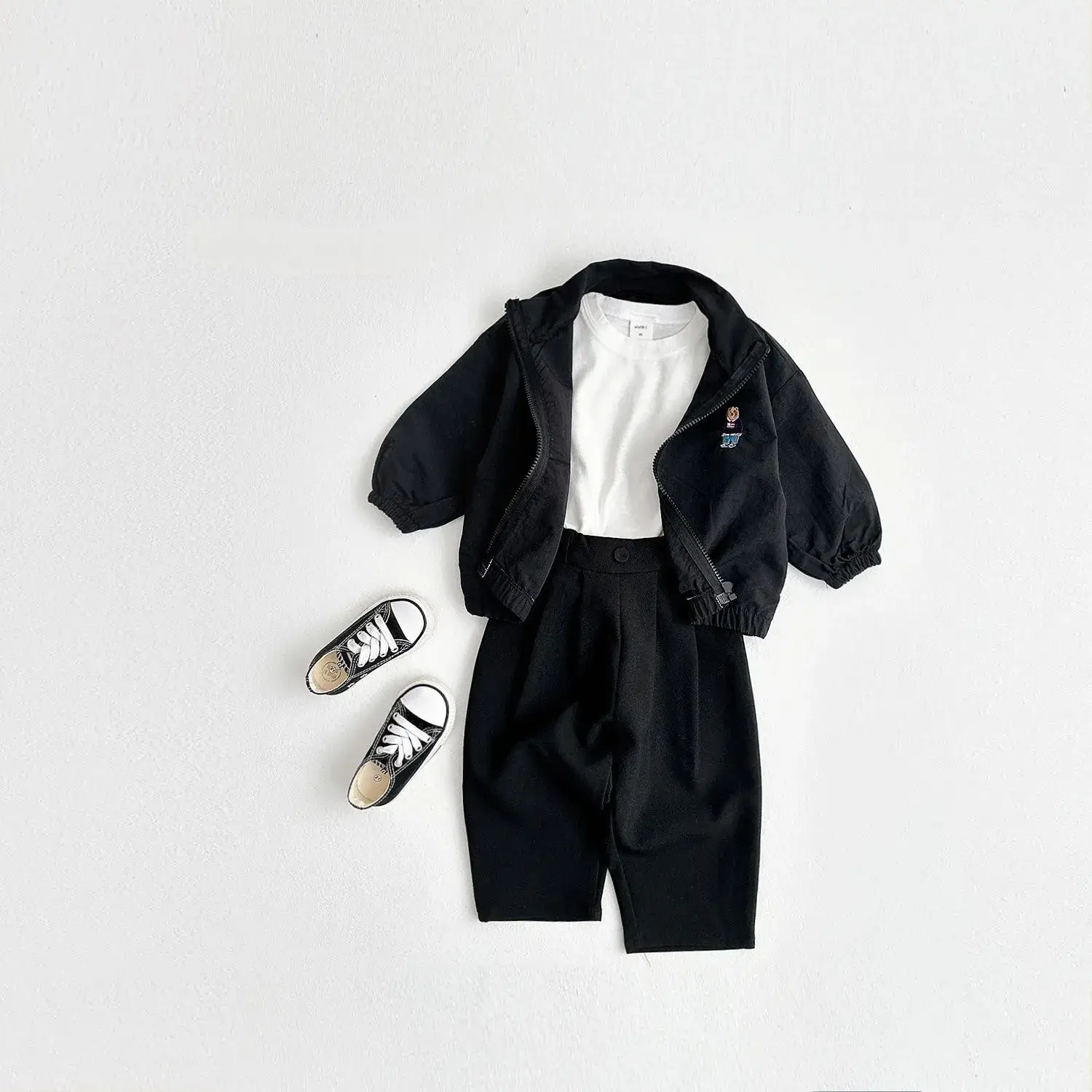 White Zipper Jacket for Boys Girls Baby Sun Protection — feature 11