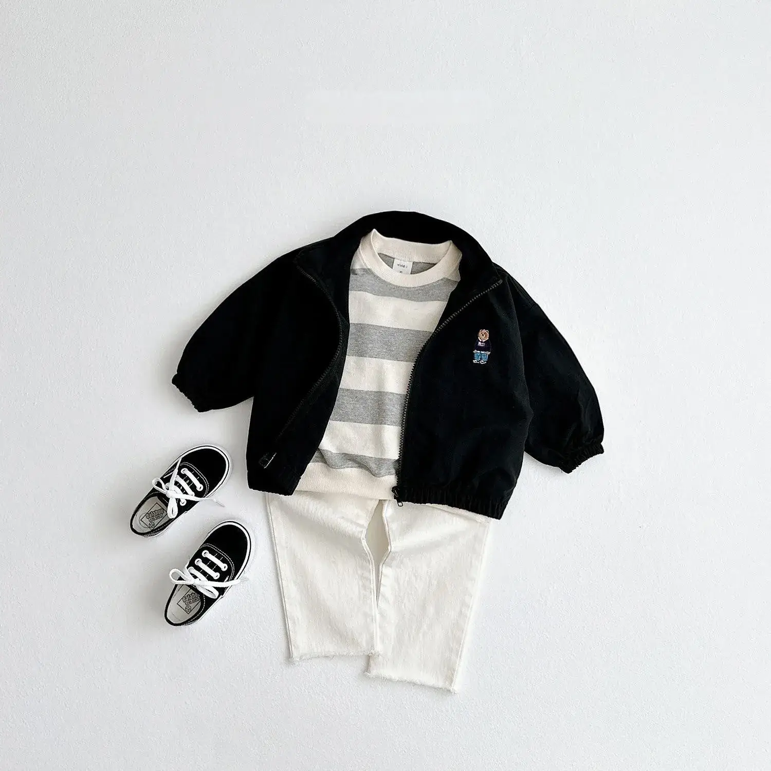 White Zipper Jacket for Boys Girls Baby Sun Protection — feature 12