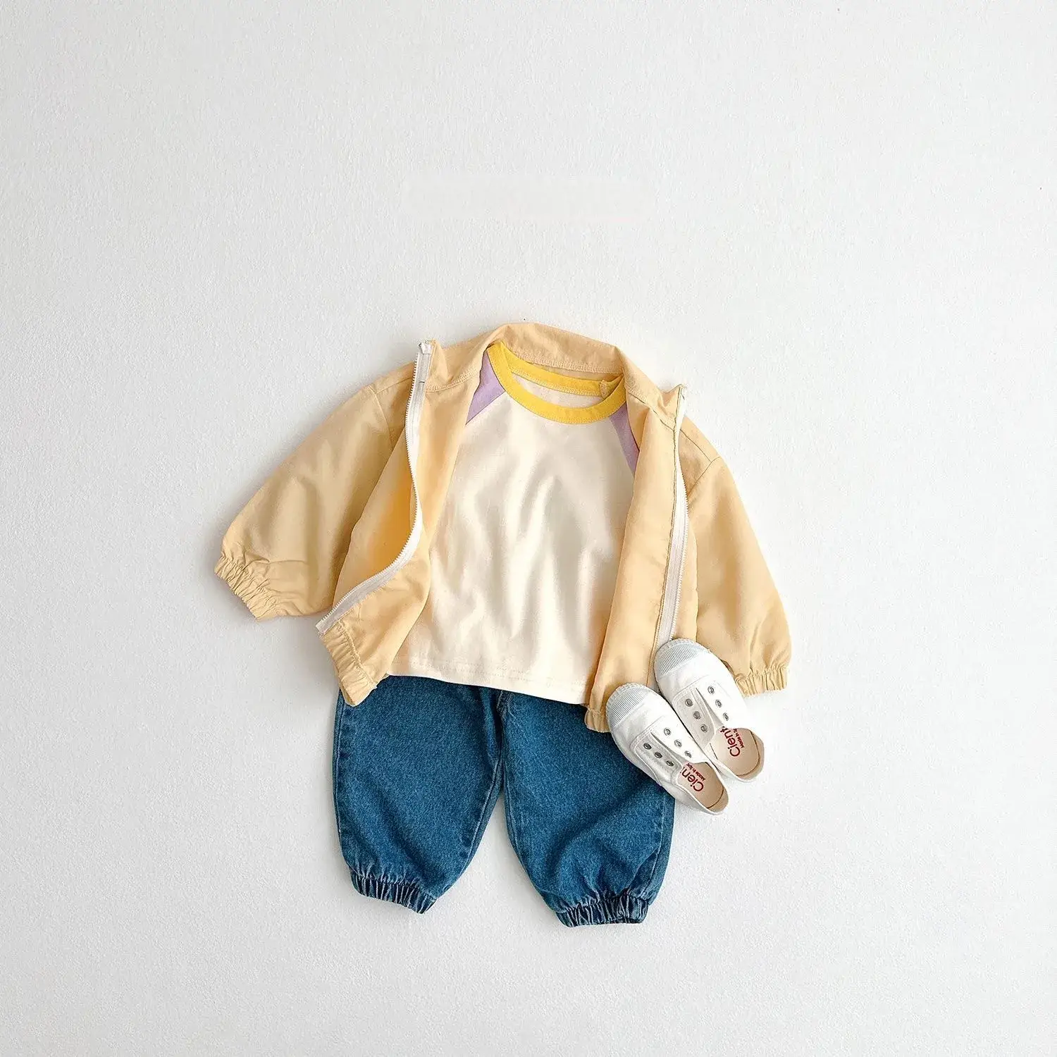 White Zipper Jacket for Boys Girls Baby Sun Protection — feature 16