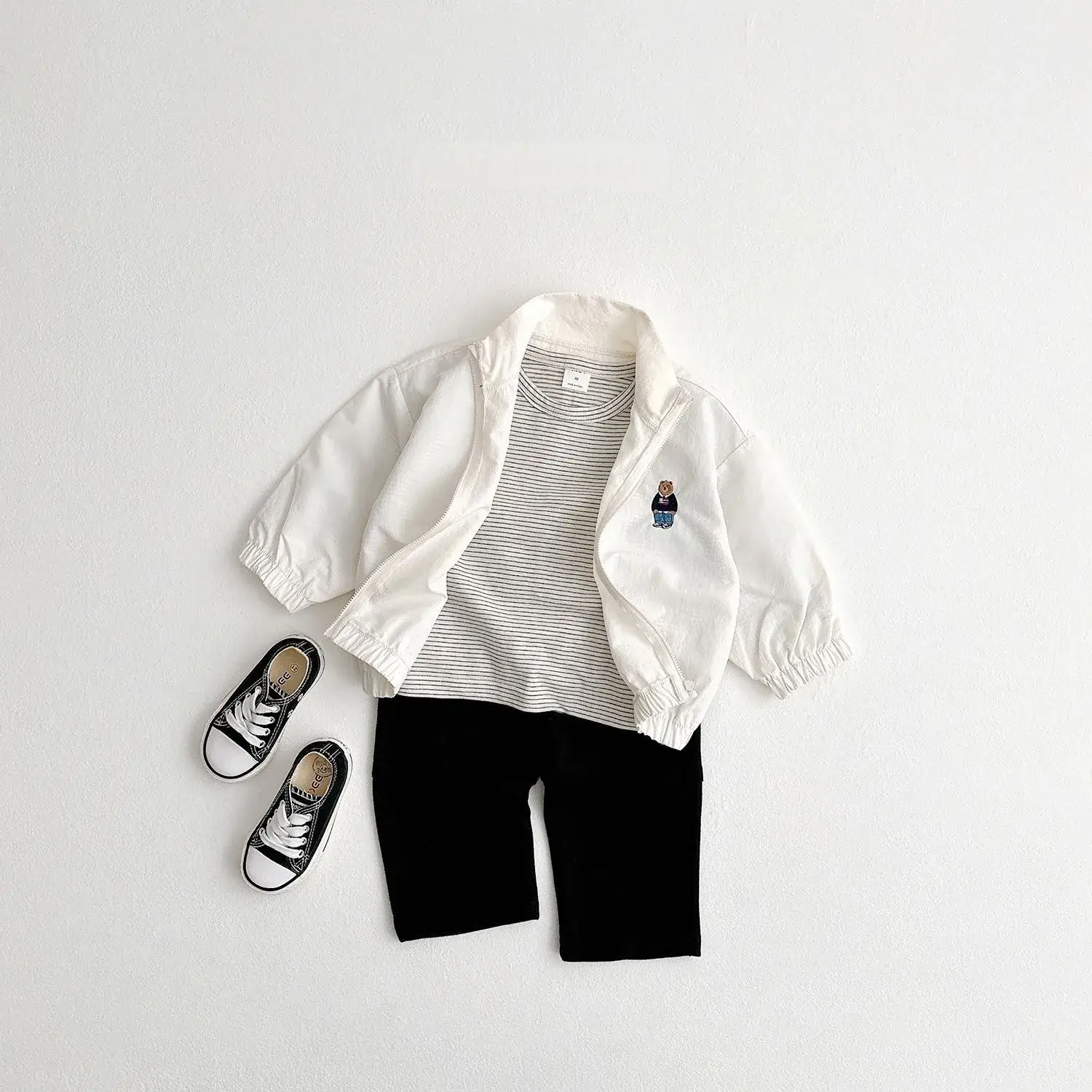 White Zipper Jacket for Boys Girls Baby Sun Protection — feature 18