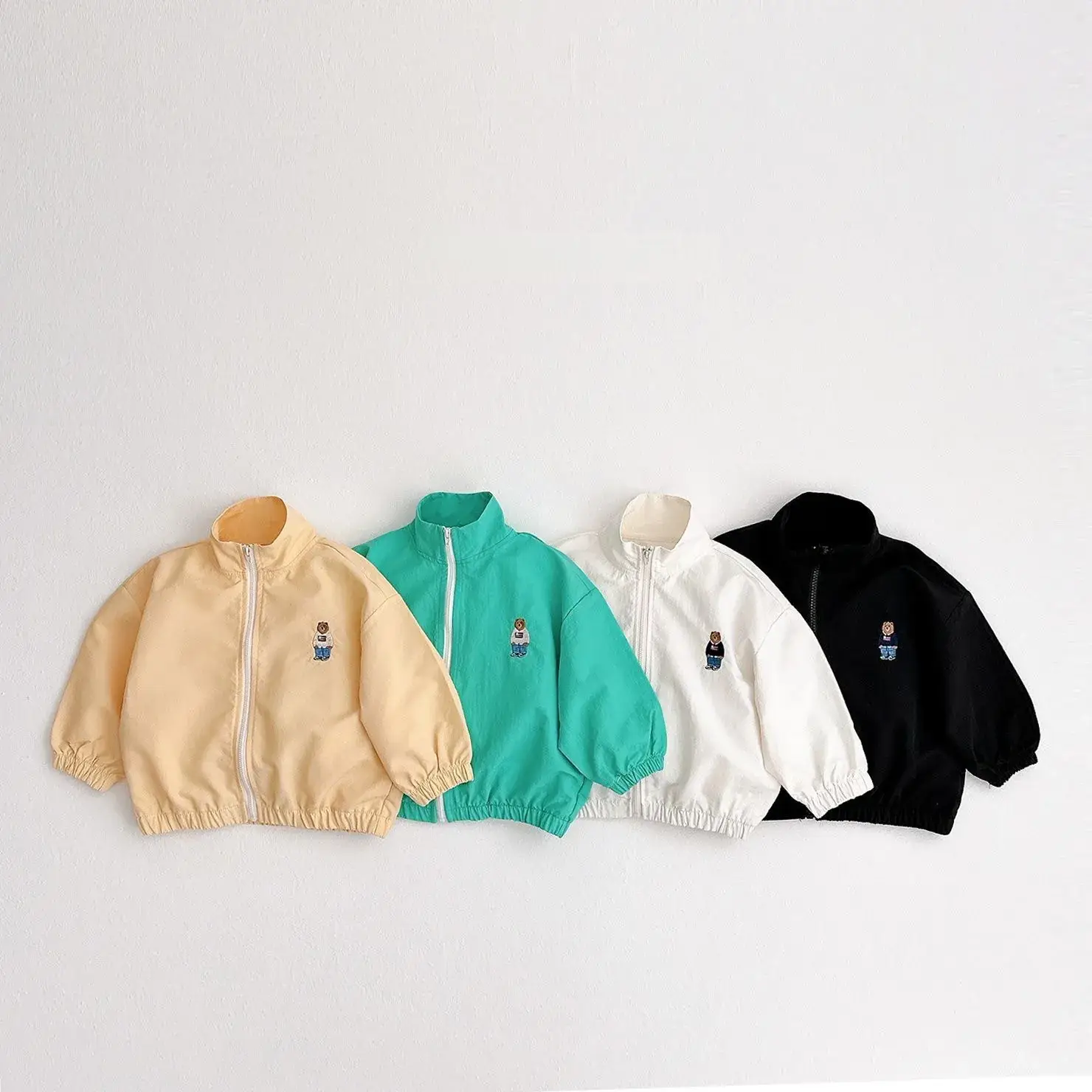 White Zipper Jacket for Boys Girls Baby Sun Protection — feature 2