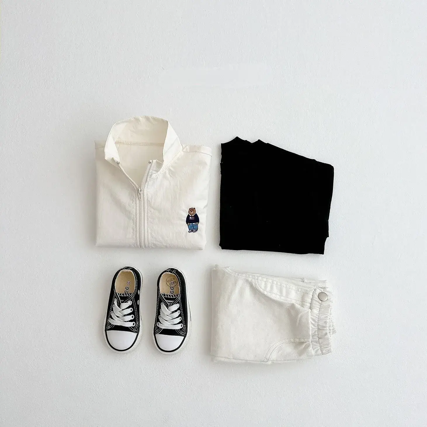 White Zipper Jacket for Boys Girls Baby Sun Protection — feature 20