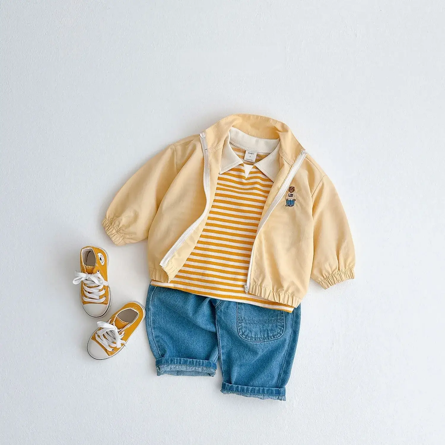 White Zipper Jacket for Boys Girls Baby Sun Protection — feature 27