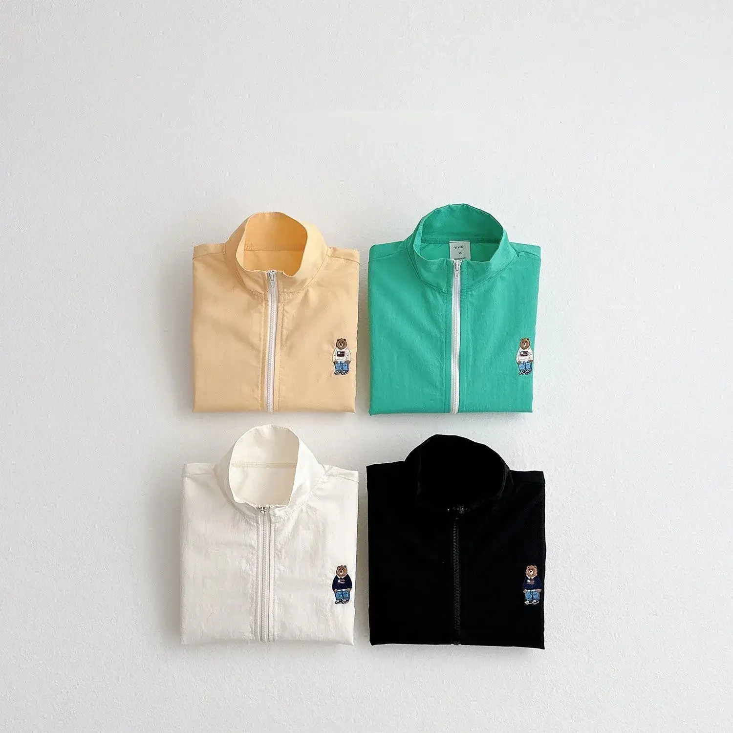 White Zipper Jacket for Boys Girls Baby Sun Protection — feature 4