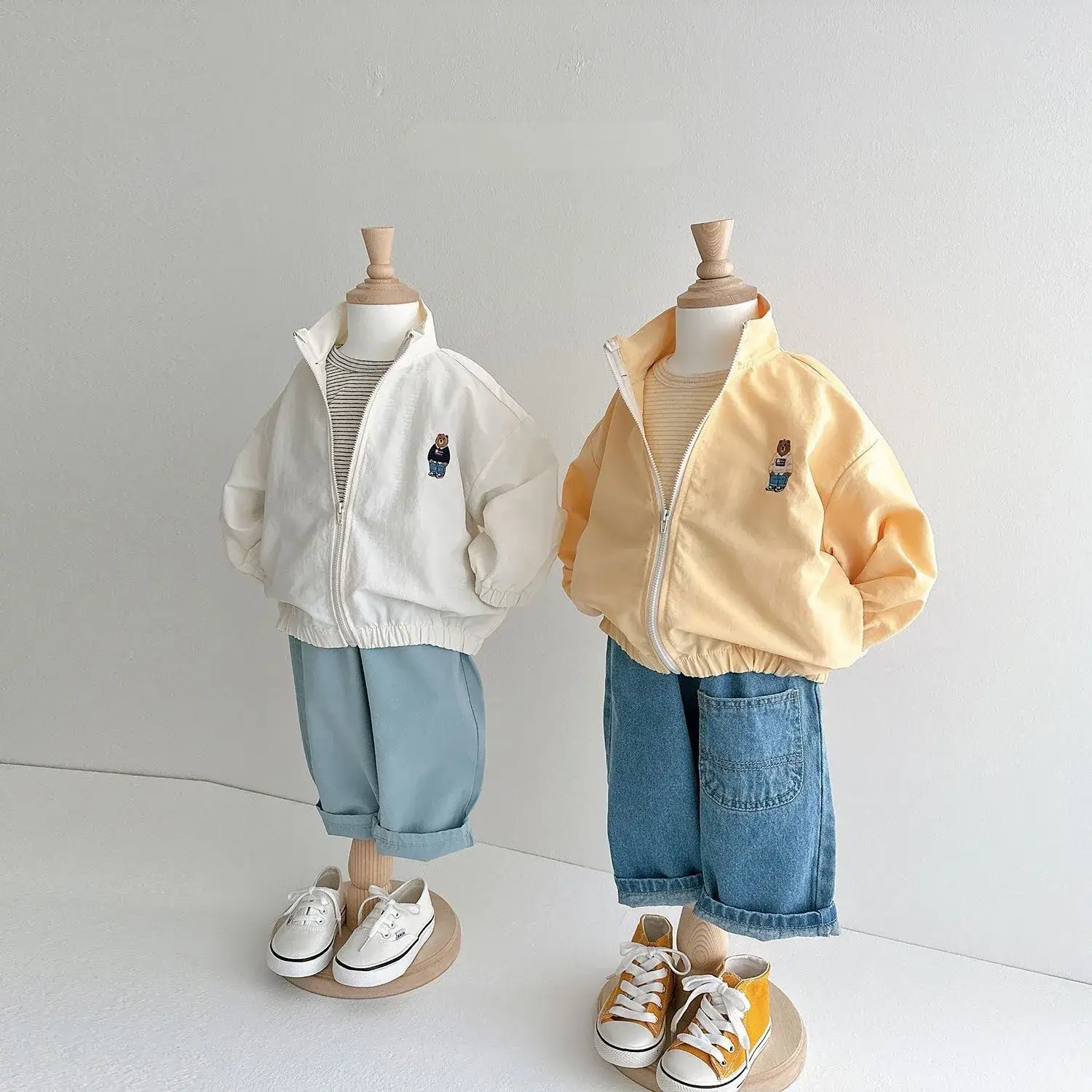 White Zipper Jacket for Boys Girls Baby Sun Protection — feature 7