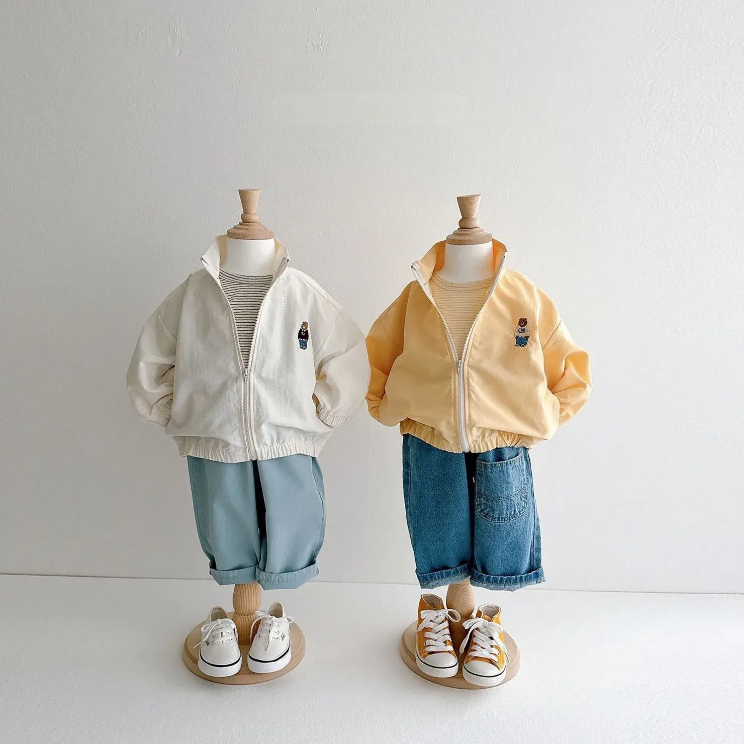 White Zipper Jacket for Boys Girls Baby Sun Protection — feature 8