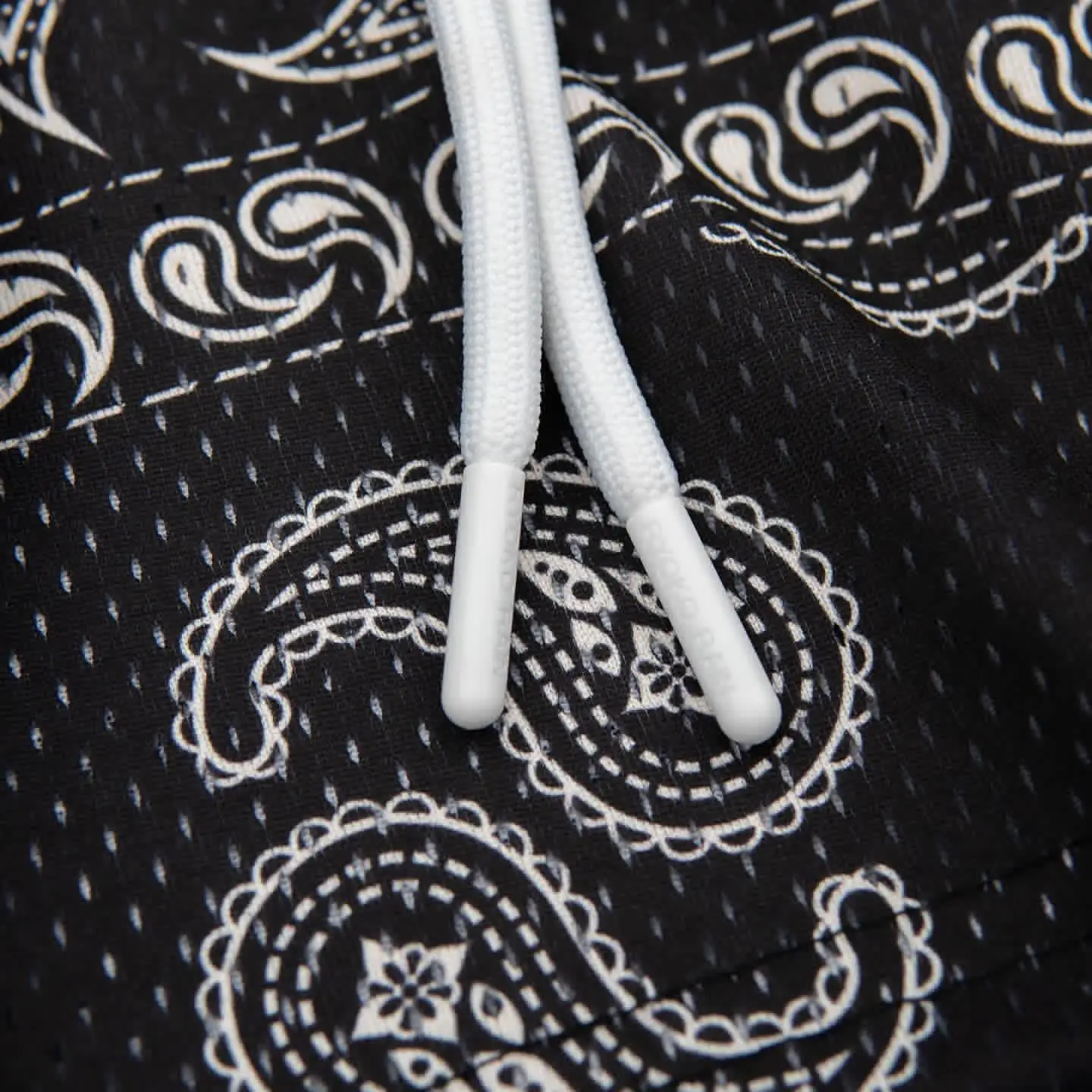 Brown Paisley Drawstring Shorts for Men Women Large — feature 15